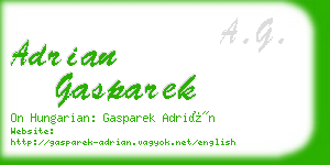 adrian gasparek business card